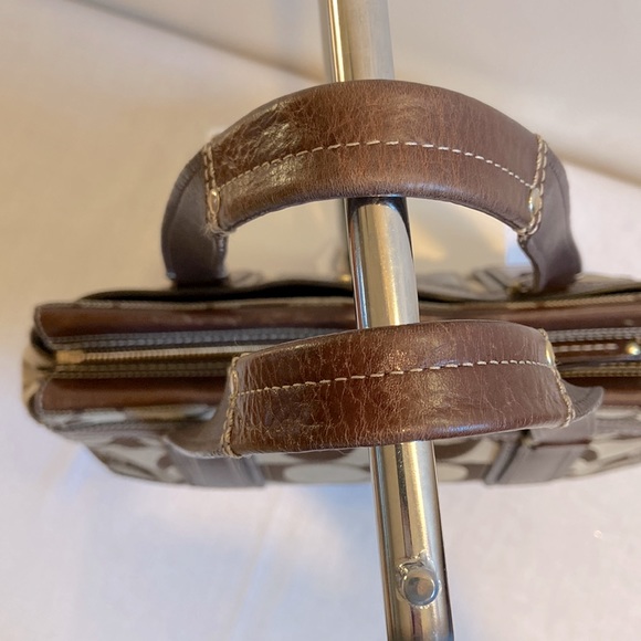 Coach Signature Striped Medium Carryall Handbag, Style #11620 - Picture 5 of 14